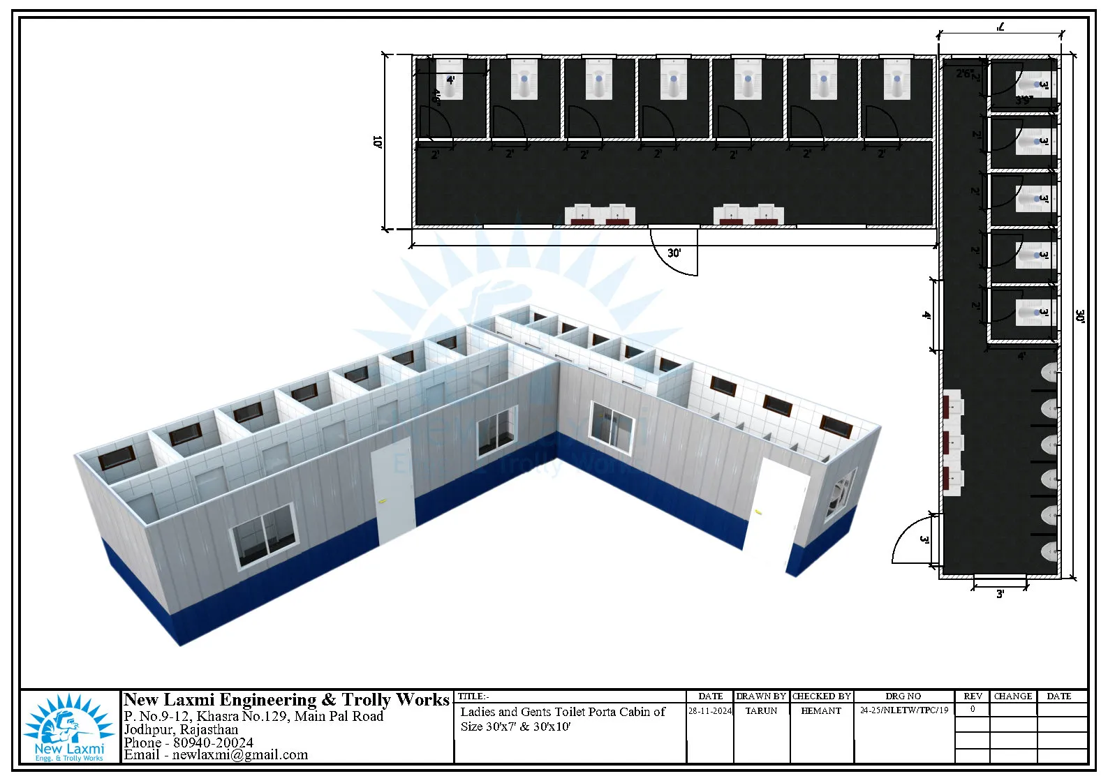 Office Cabin Layout